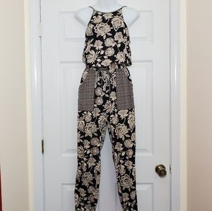 American Eagle floral jumpsuit